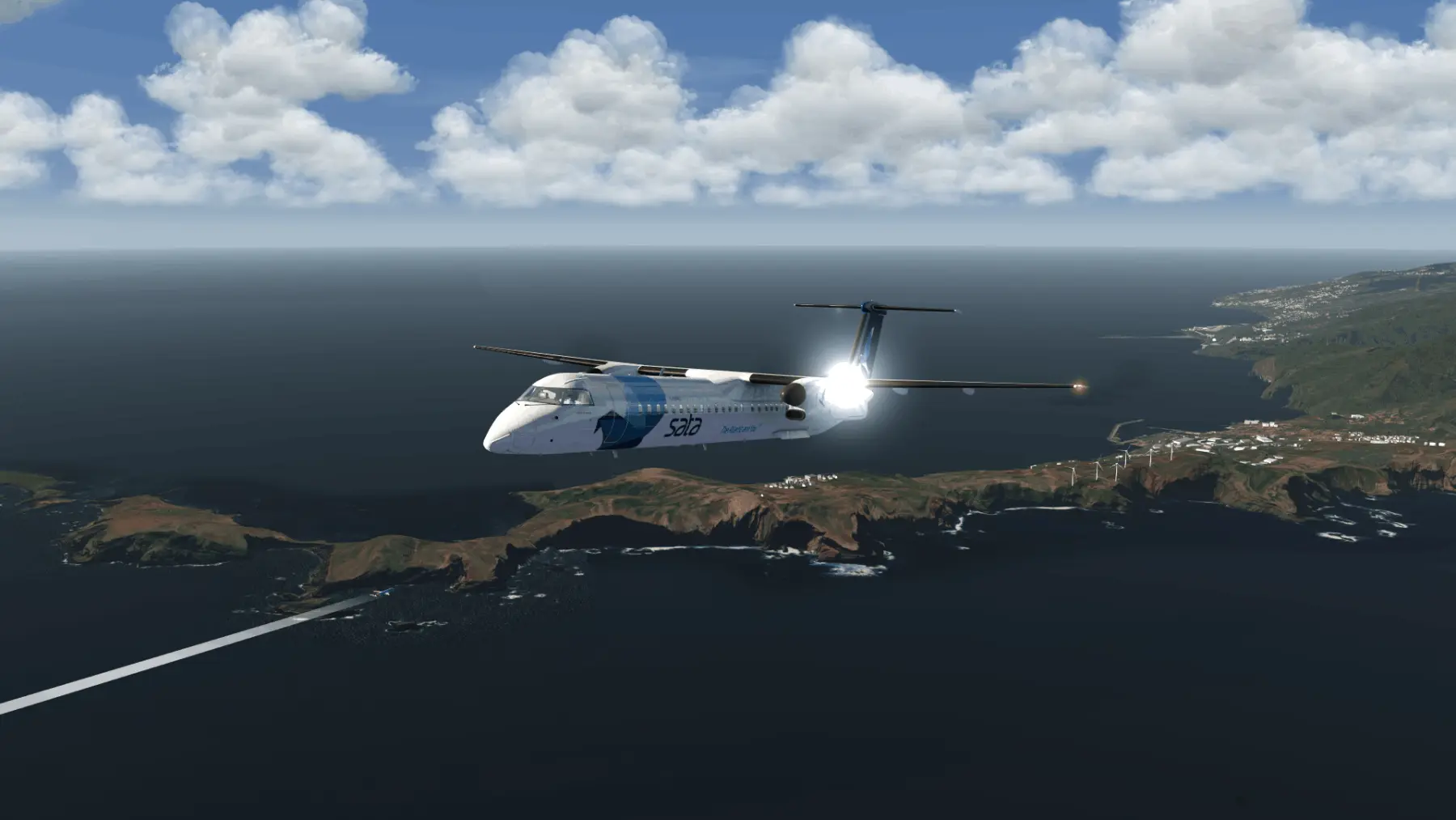 Aerofly FS 4 - Fly - Dash Q400 - Madeira