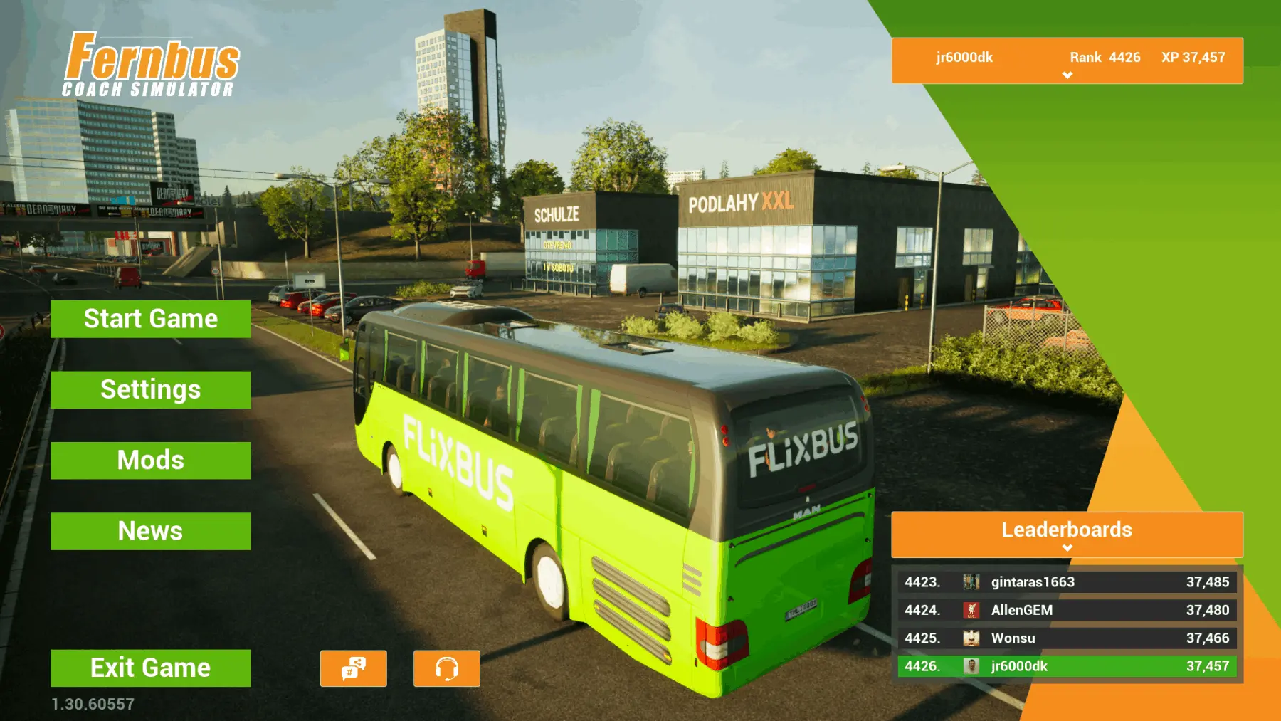 Fernbus Simulator - Menu