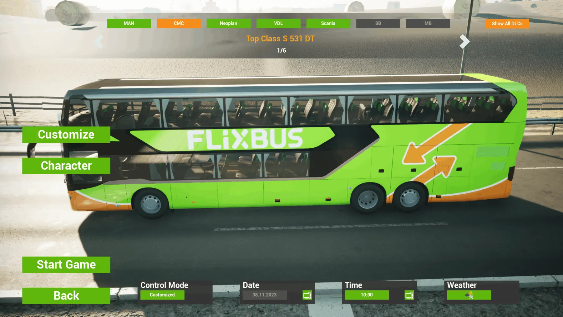 Fernbus Simulator - Menu