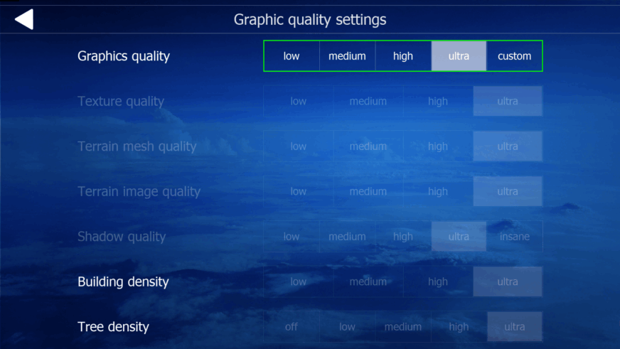 Aerofly FS 4 Global - Menu