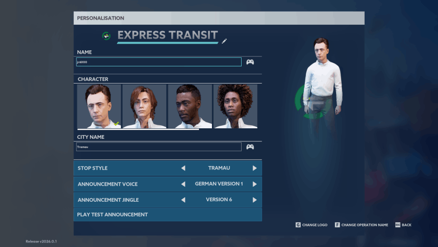 City Transport Simulator 2026 - Menu