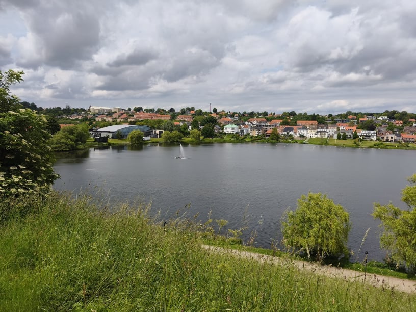 Udsigt over Slotssøen fra Koldinghus 