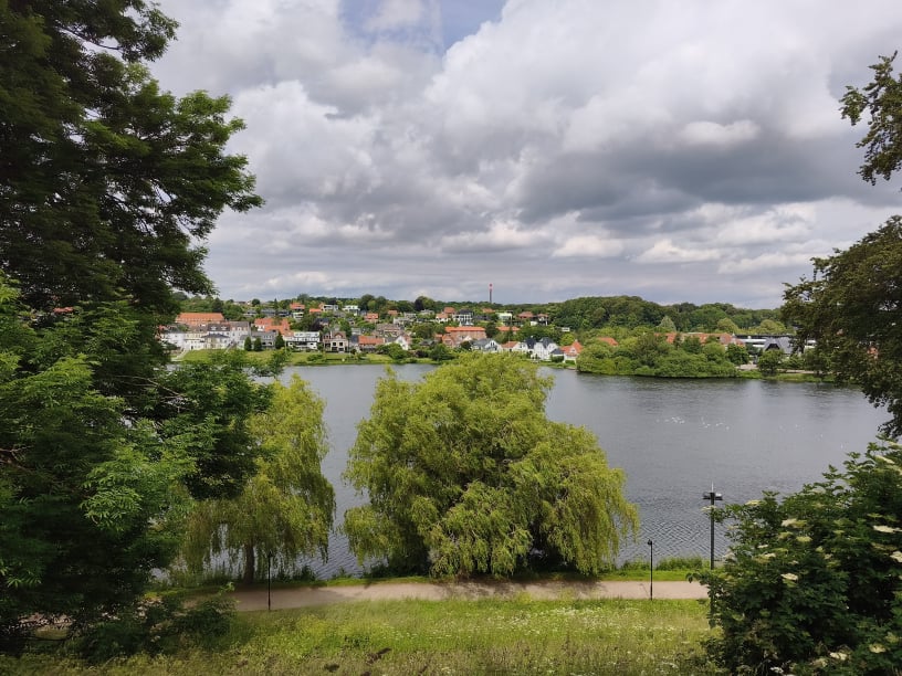 Udsigt over Slotssøen fra Koldinghus 
