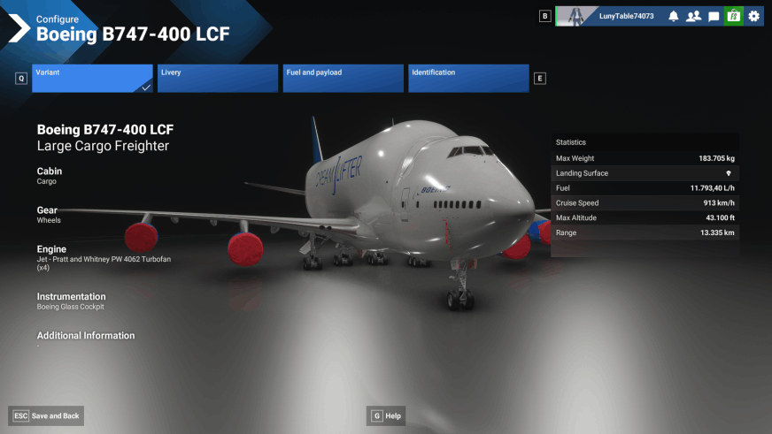 MSFS 2024 - Boeing 747-400 LCF