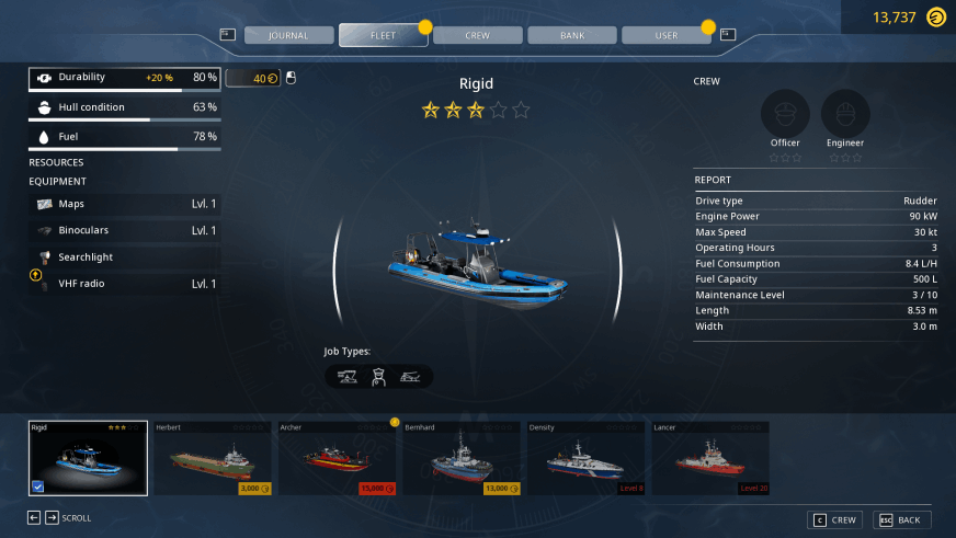 Seafarer - The Ship Sim - Menu