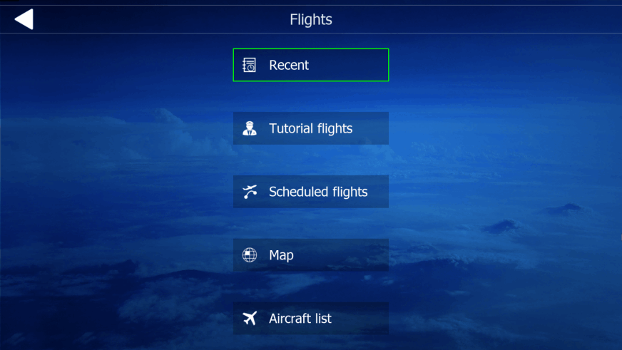 Aerofly FS 4 Global - Menu