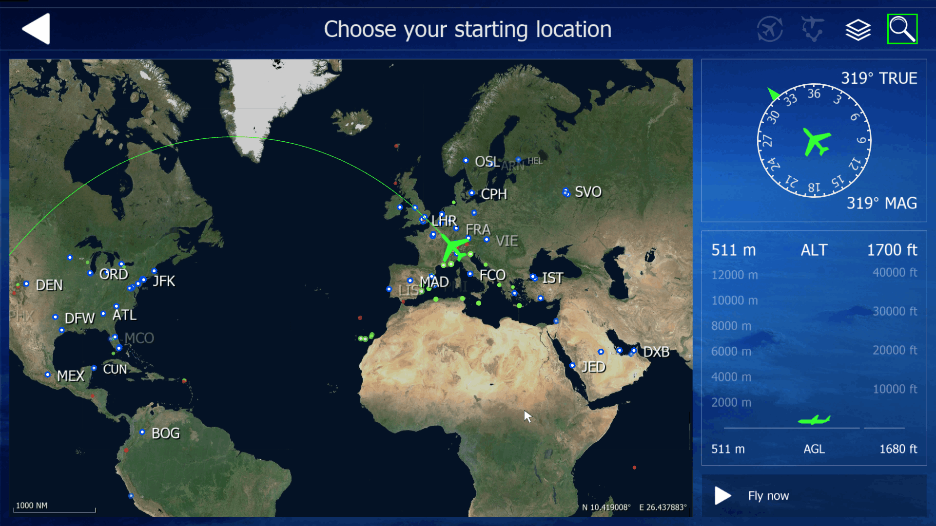 Aerofly FS 4 Global - Menu