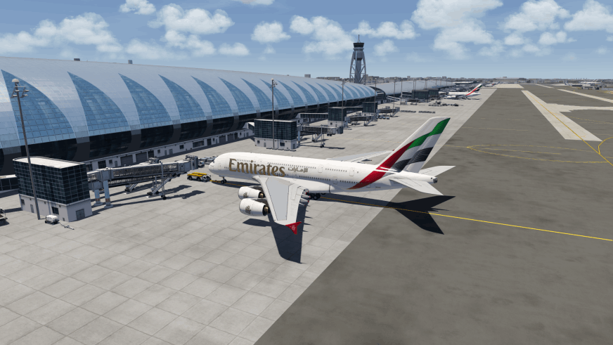 Aerofly FS 4 Global - Airbus A380 Emirates - Dubai Airport