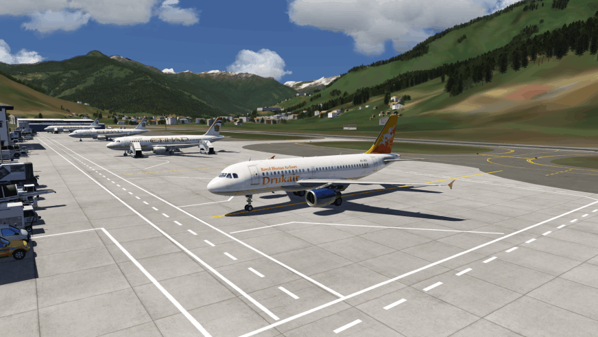 Aerofly FS 4 Global - Airbus A319 DrukAir - Paro - Bhutan