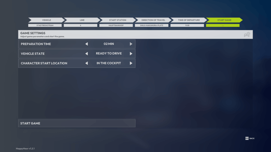 City Transport Simulator - Menu