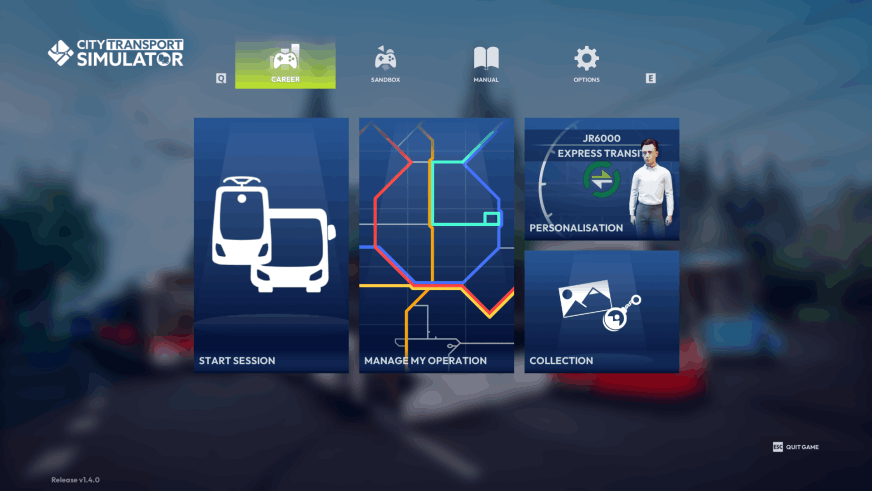 CTS Tram & Bus - Menu 