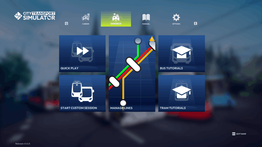 CTS Tram & Bus - Menu 