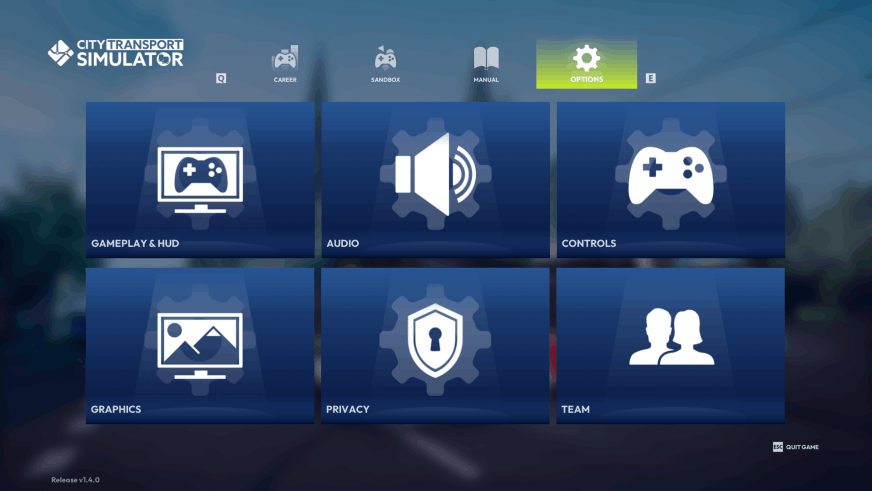 CTS Tram & Bus - Menu 