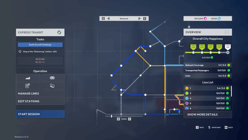 CTS Tram & Bus - Menu 